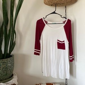 3/4 length sleeved shirt